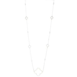 CRYSTAL MOROCCAN SHAPE STATION NECKLACE