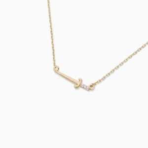 18K GOLD RHODIUM DIPPED STAY SHARP NECKLACE