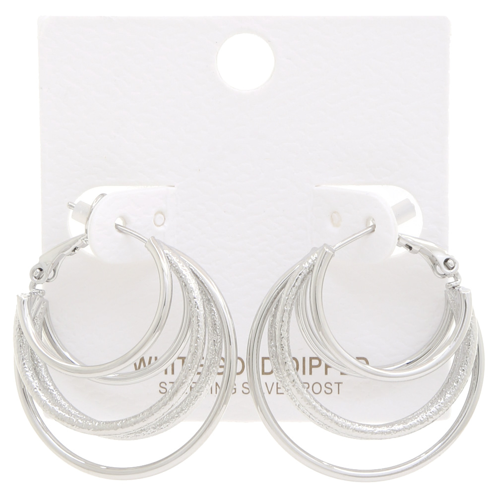 MULTI HOOP METAL EARRING
