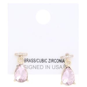 TEARDROP CRYSTAL DANGLE EARRING