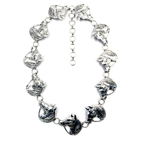 WESTERN STYLE HORSE METAL CHAIN BELT SM SIZE