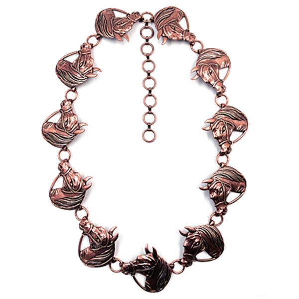 WESTERN STYLE HORSE METAL CHAIN BELT - LXL SIZE