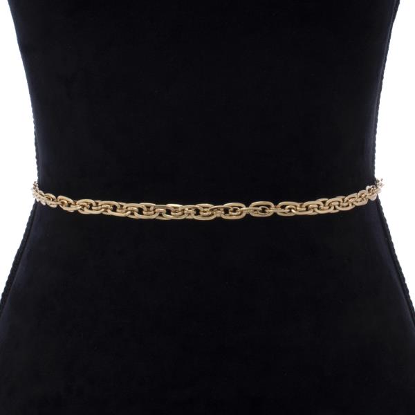 OVAL LINK METAL BELT