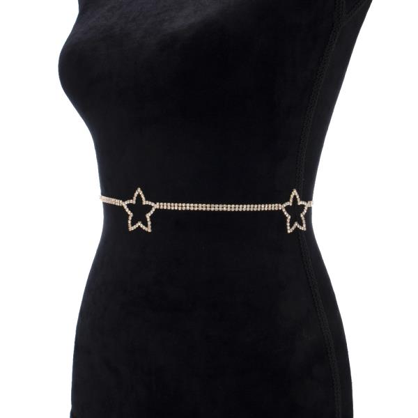 STAR RHINESTONE METAL BELT