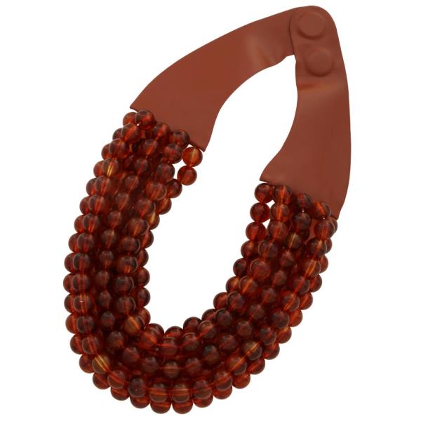 CHUNKY BEADED LAYERED NECKLACE