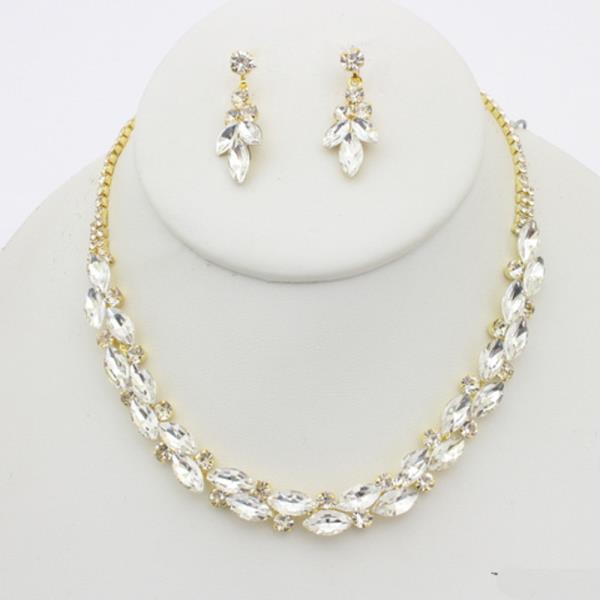 MARQUISE RHINESTONE NECKLACE