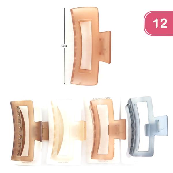 FASHION JAW HAIR CLIP (12 UNITS)