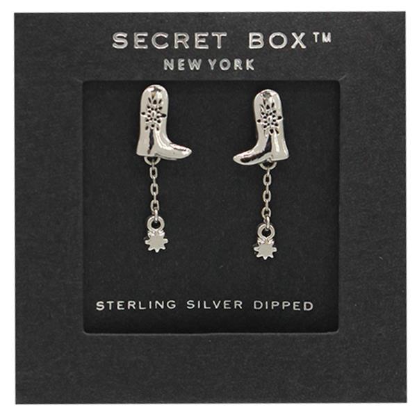 COWBOY BOOTS DANGLE EARRING