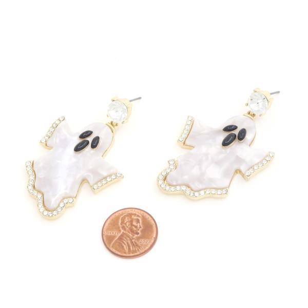 GHOST HALLOWEEN DANGLE EARRING