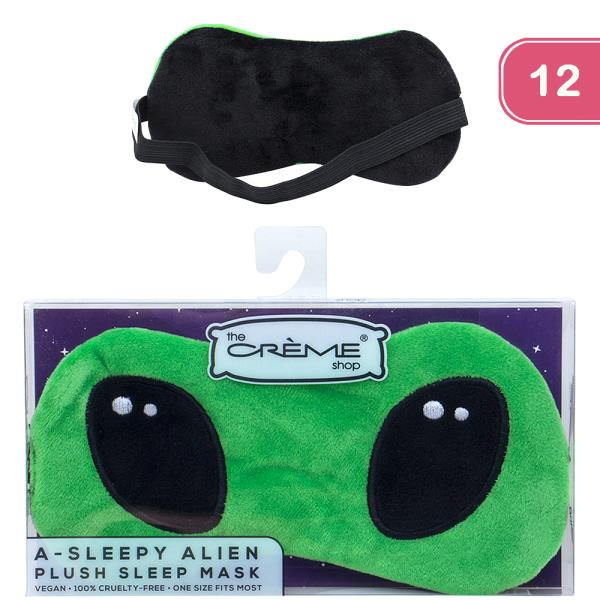 THE CREME SHOP A SLEEPY ALIEN PLUSH SLEEP MASK (12 UNITS)