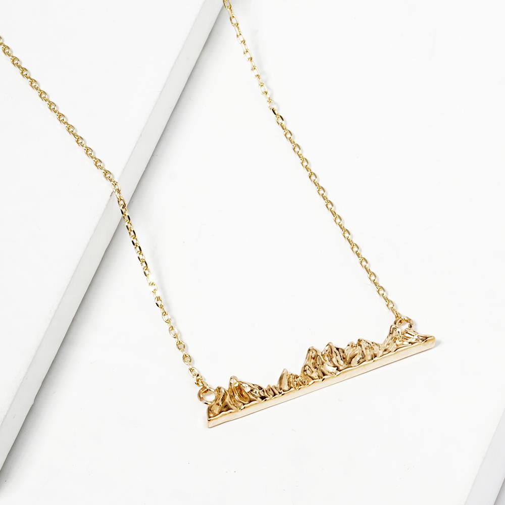 18K GOLD RHODIUM DIPPED BEAUTIFUL PLACE TO GET LOST NECKLACE