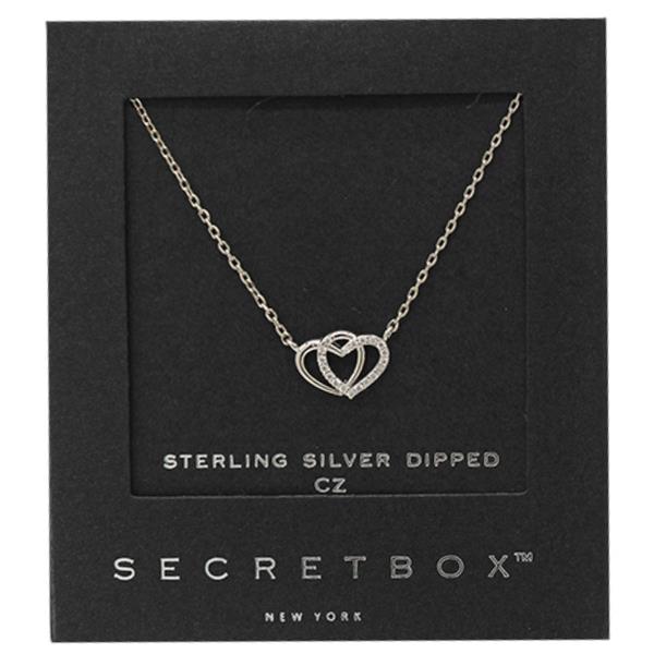 SECRET BOX 14K GOLD DIPPED HEART PENDANT NECKLACE