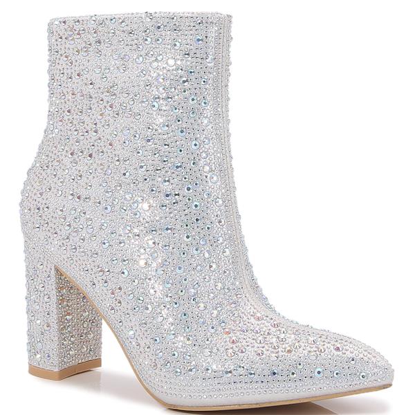 ALL RHINESTONE BOOTIE 12 PAIRS