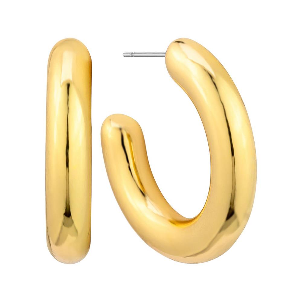 METAL OPEN CIRCLE EARRING