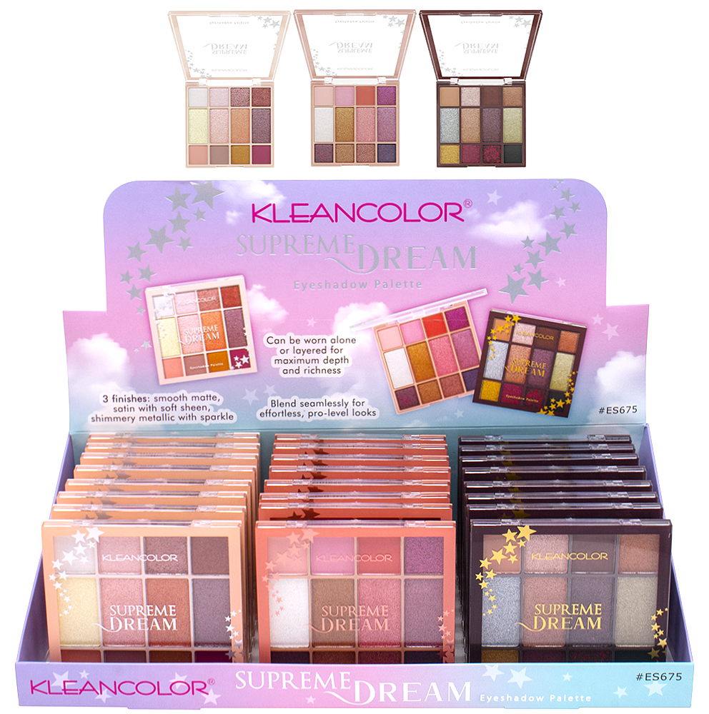 KLEAN COLOR SUPREME DREAM EYESHADOW PALETTE (24 UNITS)