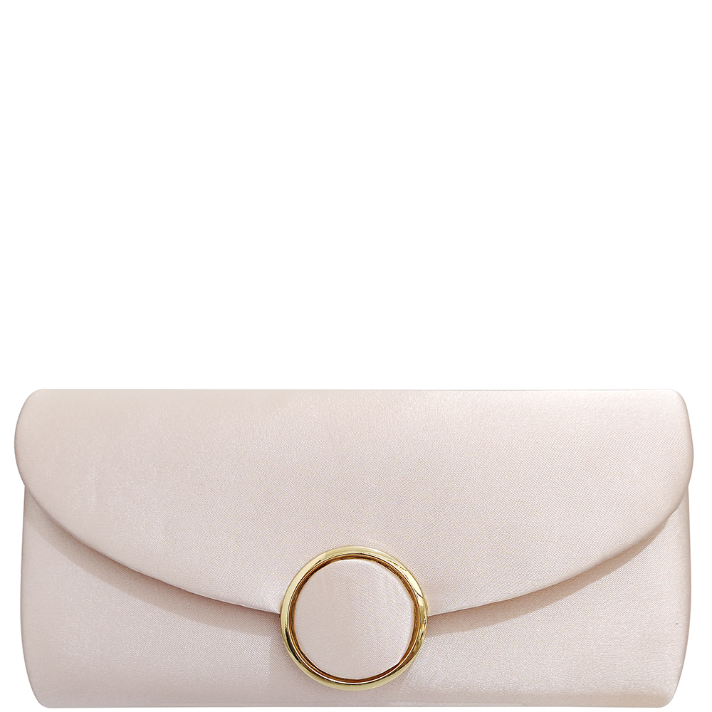 SMOOTH RING TEXTURE CLUTCH BAG