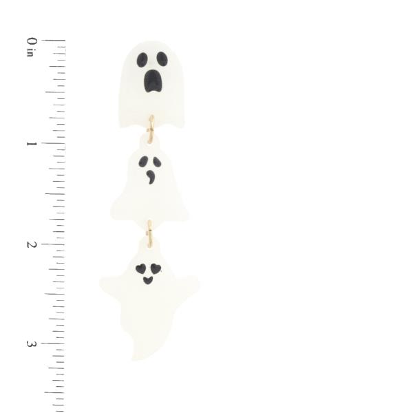 GLOW IN THE DARK GHOST DANGLE EARRING