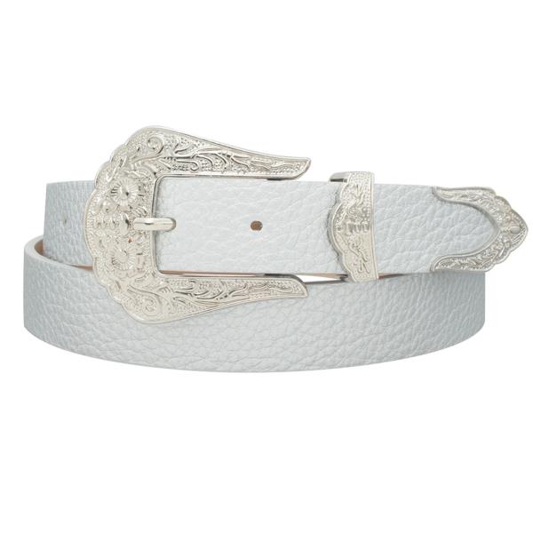 SCALLOPED FLORA WESTERN BUCKLE BELT