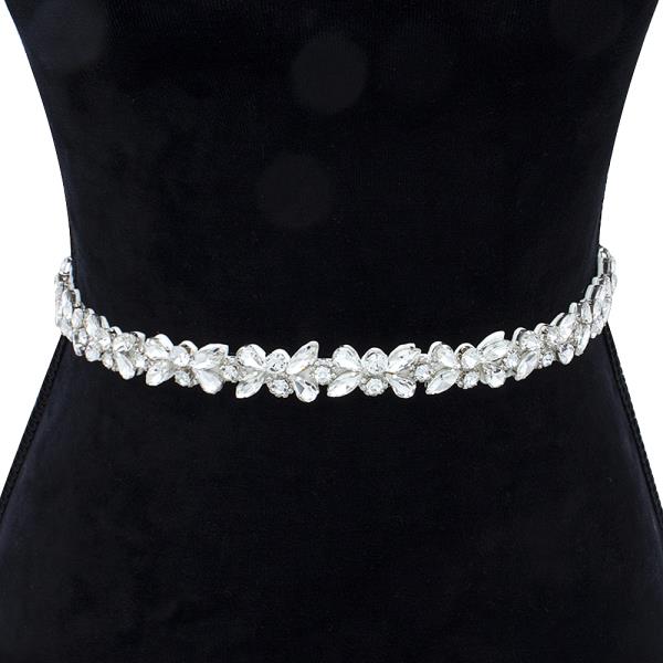 FASHION MARQUISE CRYSTAL BELT & HEADBAND