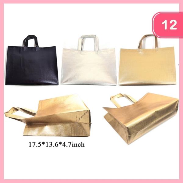METALLIC RESUABLE BAG (12UNITS)