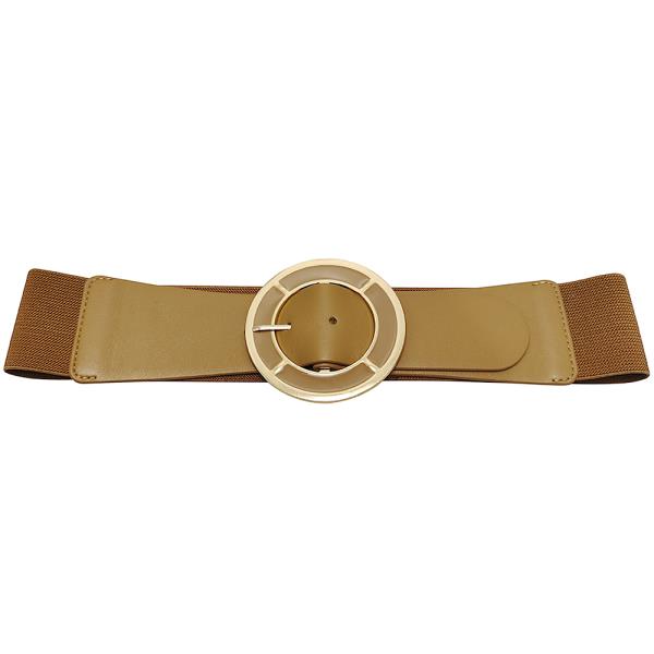 FASHION CIRCLE BUCKLE ELASTIC BELT