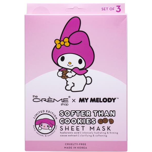 THE CREME SHOP X MY MELODY SOFTER THAN COOKIES SHEET MASK SET OF 3