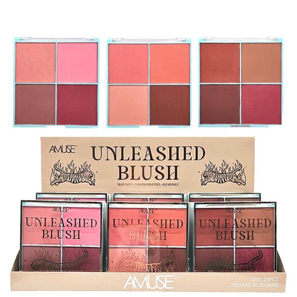 AMUSE COSMETICS UNLEASHED BLUSH (24 UNITS)