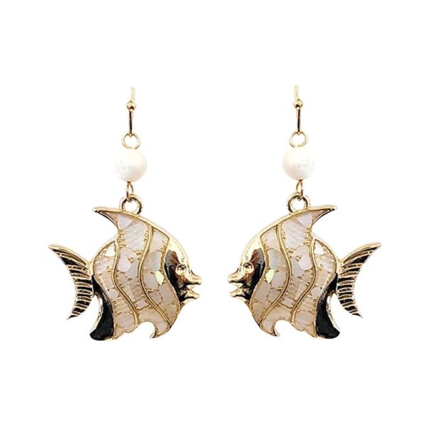 ABALONE FISH EARRING