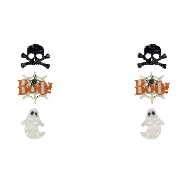 GHOST GLITTER DANGLE EARRING