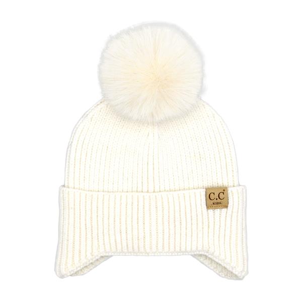 CC EAR FLAP POM BEANIE