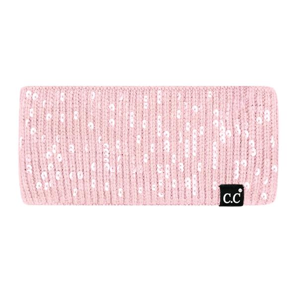CC ALL OVER CLEAR SEQUIN HEADWRAP