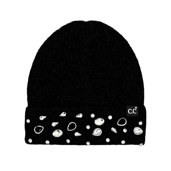 CC RHINESTONE CHARM BEANIE