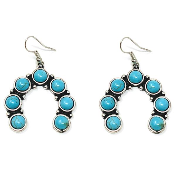 HORSE BEADED DANGLE EARRING