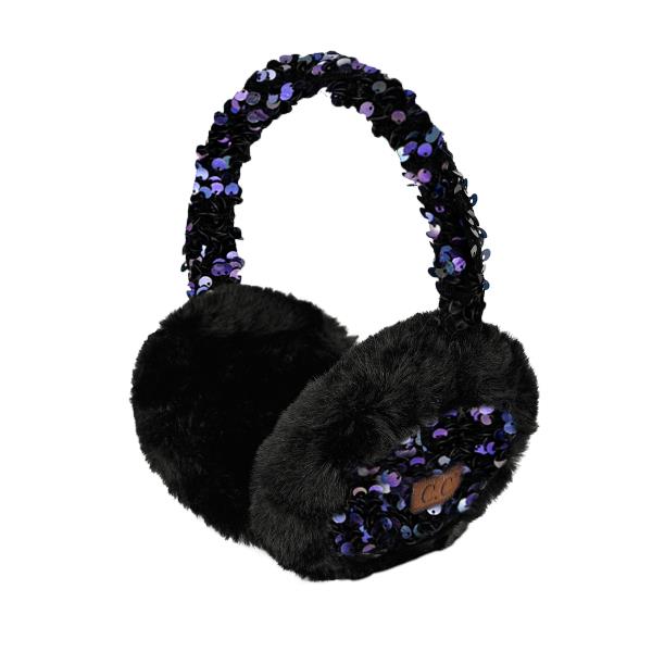 CC FAUX FUR SEQUIN EARMUFF