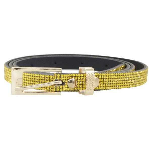 RECTANGLE BELT SKINNY RHINESTONE SKINNY BELT