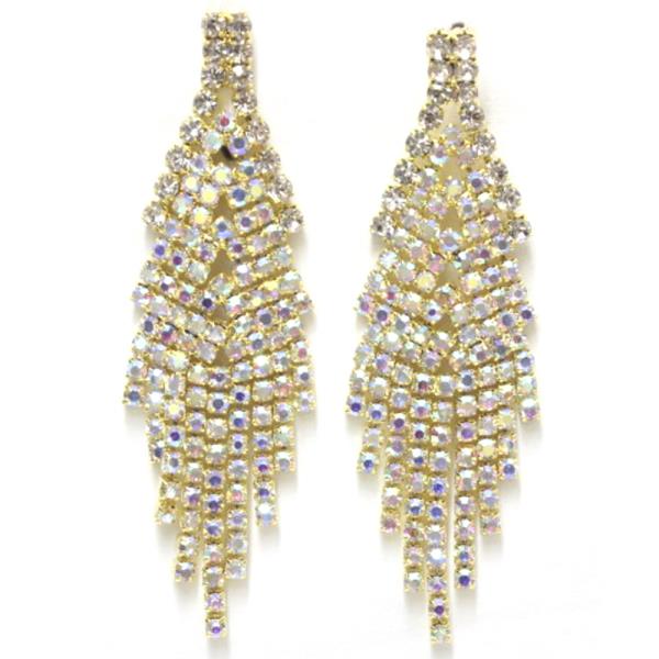 RHINESTONE DANGLE EARRING