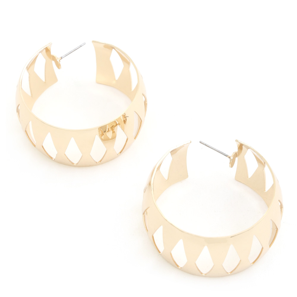 METAL HOOP EARRING