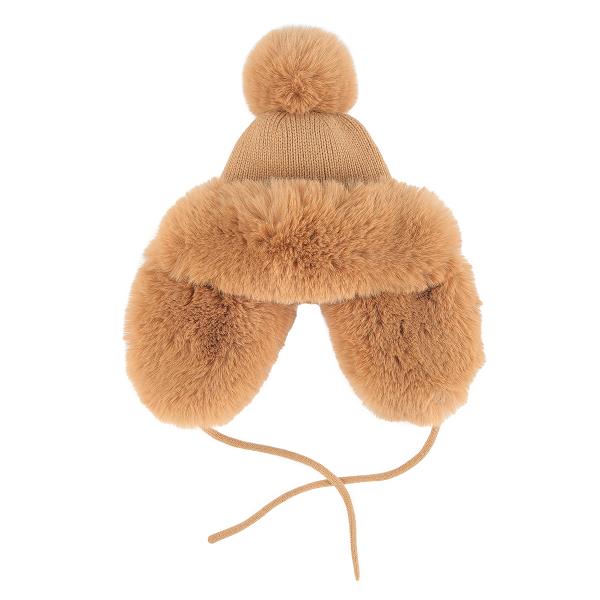 CC THICK KNITTED TRAPPER HAT