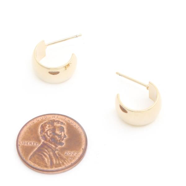 14K GOLD DIPPED HYPOALLERGENIC OPEN CIRCLE EARRING