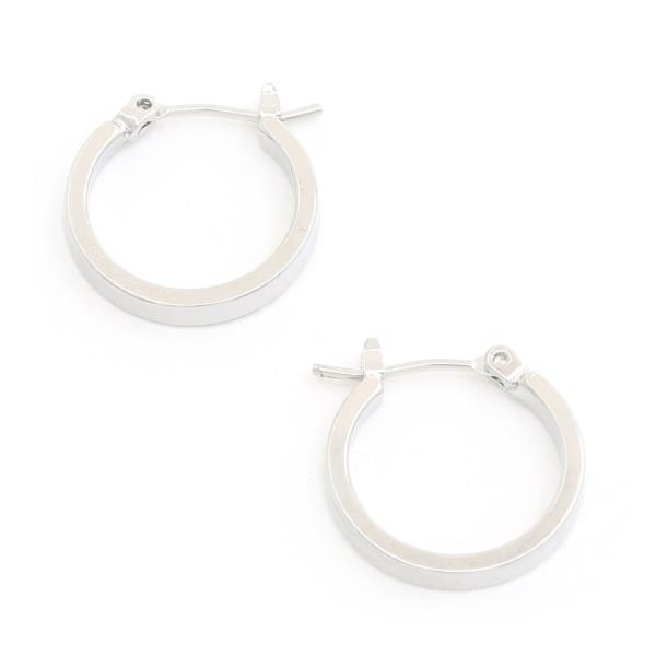 14K GOLD DIPPED SQUARE EDGE HYPOALLERGENIC HOOP EARRING