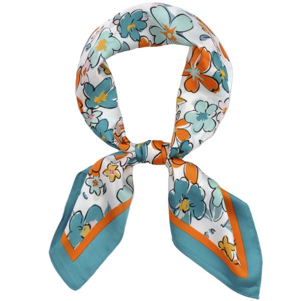 FASHION MULTI PATTERN SILKY NECK SCARF