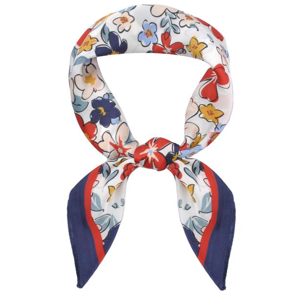 FASHION MULTI PATTERN SILKY NECK SCARF