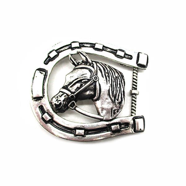 WESTERN HORSE BELT BUCKLE