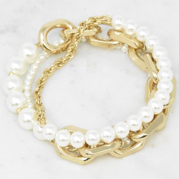 PEARL METAL MIX MULTI BRACELET