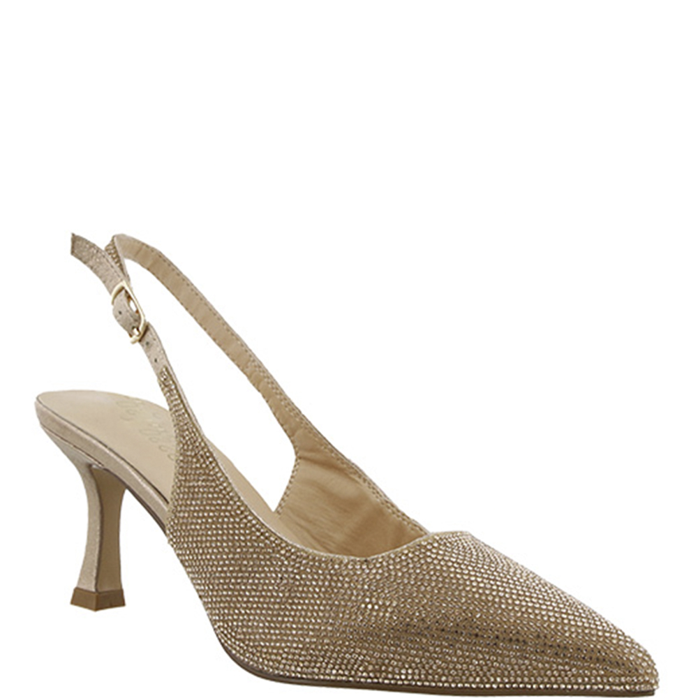 ALL RHINESTONE MID HEEL SLING BACK 12 PAIRS
