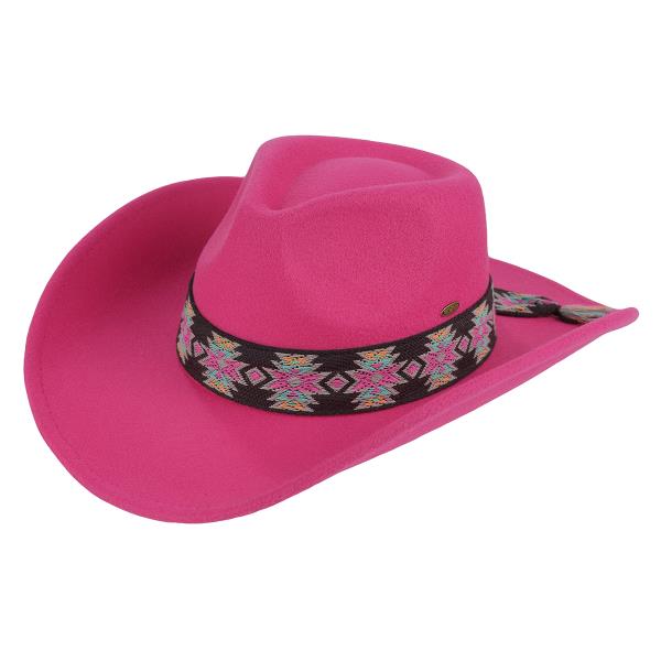 CC SOUTHWEST PATTERN COWBOY HAT
