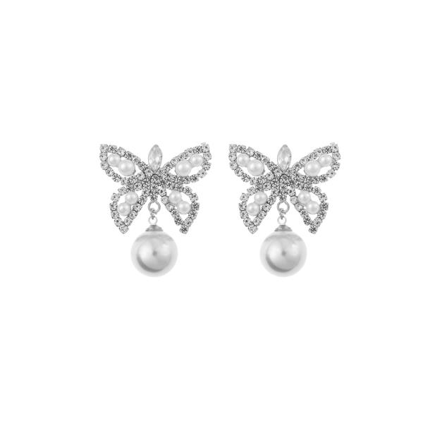 BUTTERFLY PEARL EARRING