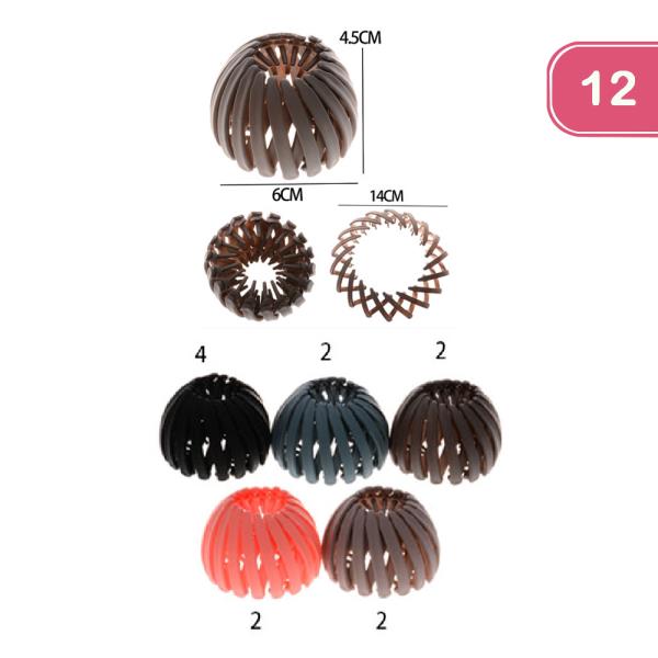 FASHION BIRD NEST HAIR BANDS (12UNITS)