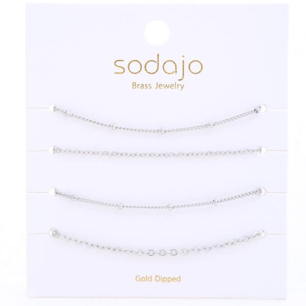 SODAJO GOLD DIPPED BRASS METAL CHAIN BRACELET
