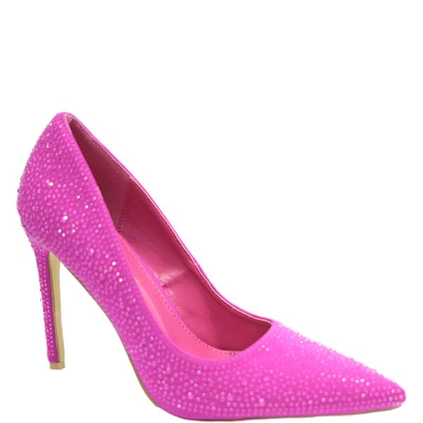 RHINESTONE STILLETO PUMP